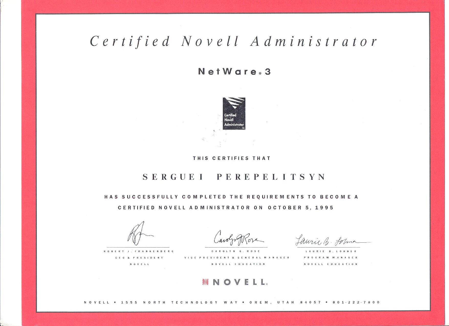 Novell Administration