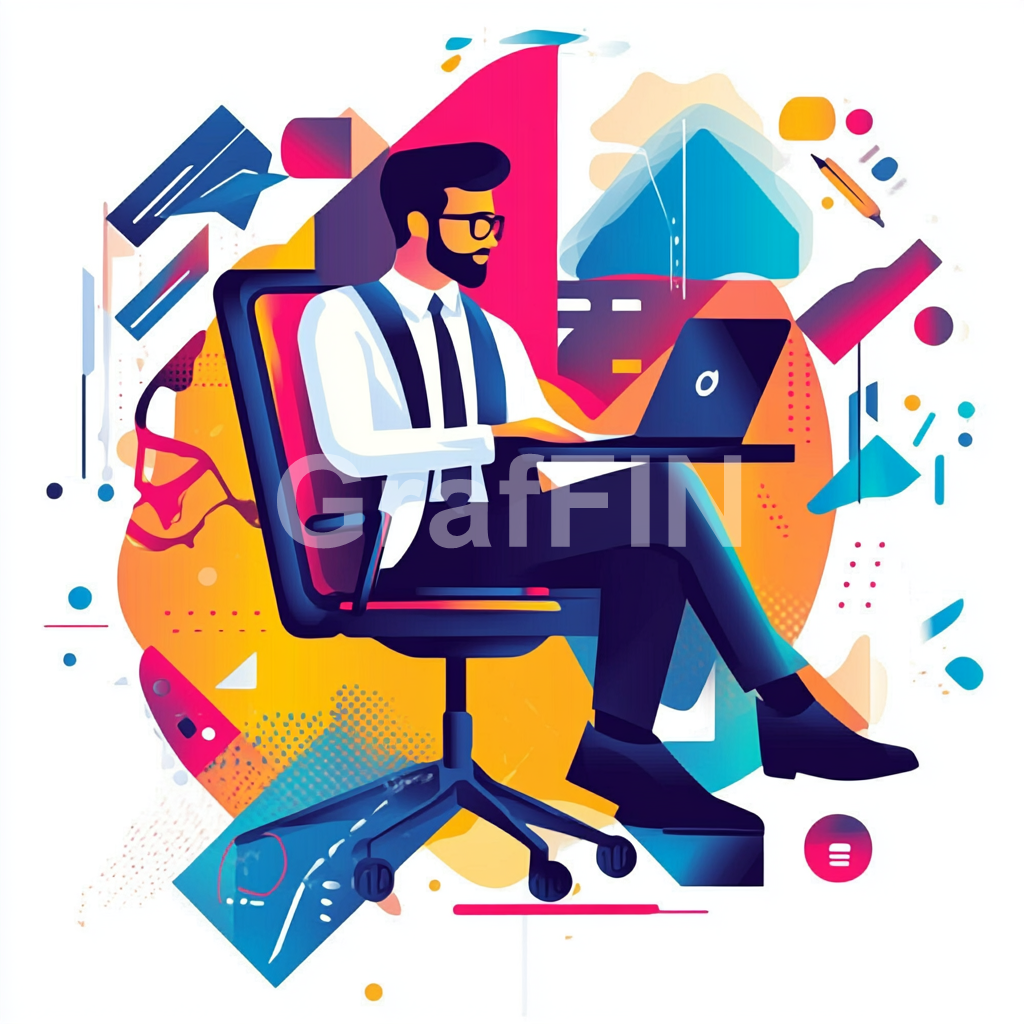 A dynamic visual representation of business promotion strategies, showcasing digital marketing, social media engagement, and brand growth through eye-catching graphics.