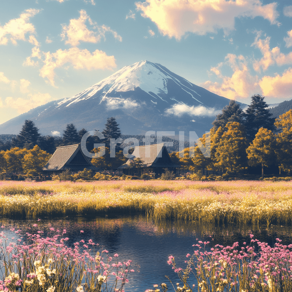 "Immerse yourself in the natural splendor of Japan with our exquisite illustrations and images. Featuring everything from vibrant cherry blossoms and ancient forests to picturesque coastal scenes and mountainous terrains, our collection showcases the country’s rich natural heritage."